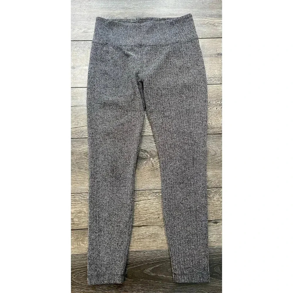 Athleta Delancey Herringbone Pull On Pants Gray Size Medium M